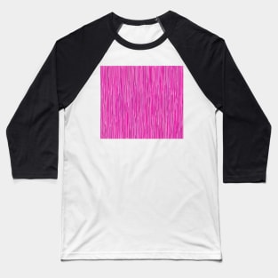 Pink Rain Digital Stripes Baseball T-Shirt